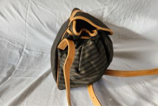Borsa Fendi Vintage a righe marroni e nere