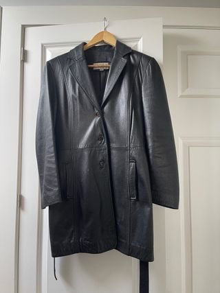 Chaquetón de cuero para mujer