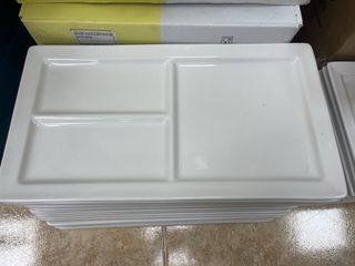 Vajillas de porcelana blanca