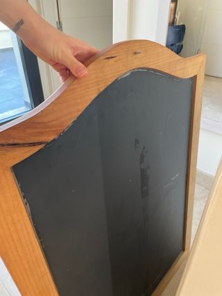 Espejo de madera y cristal