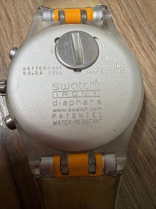 Swatch Irony Chrono Vintage Arancione/Argento