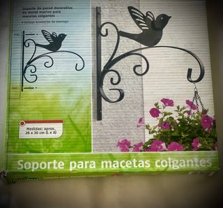 Soportes para macetas de metal (2 unidades)
