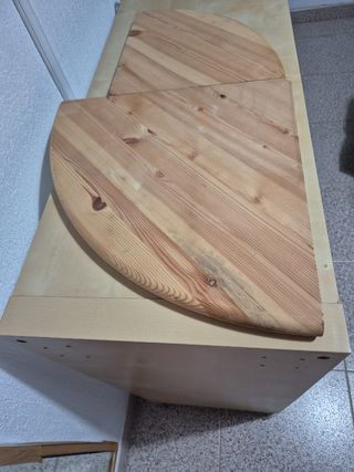 Estantes de esquina de madera