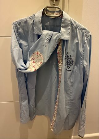 Camisa US Polo Assn azul floral