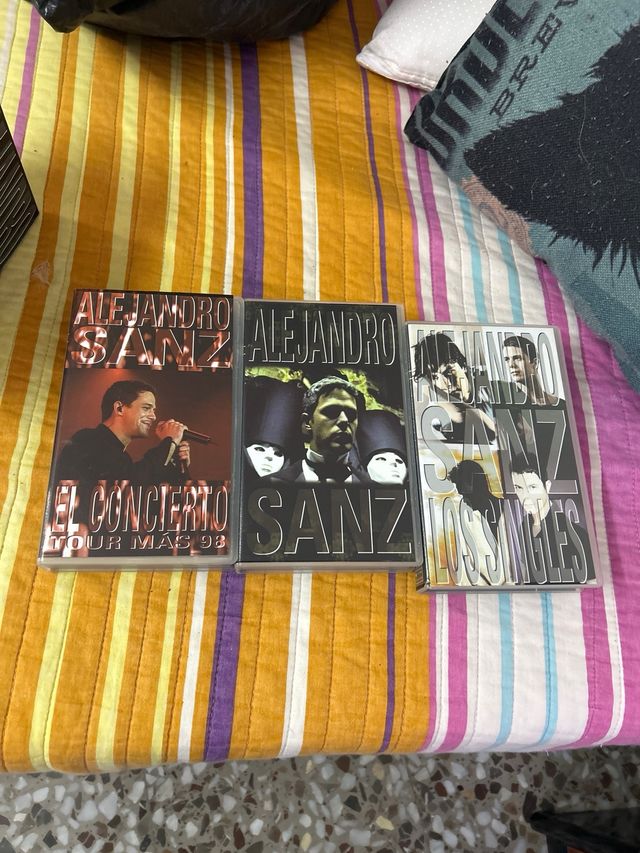Lote 3 Cintas VHS Alejandro Sanz