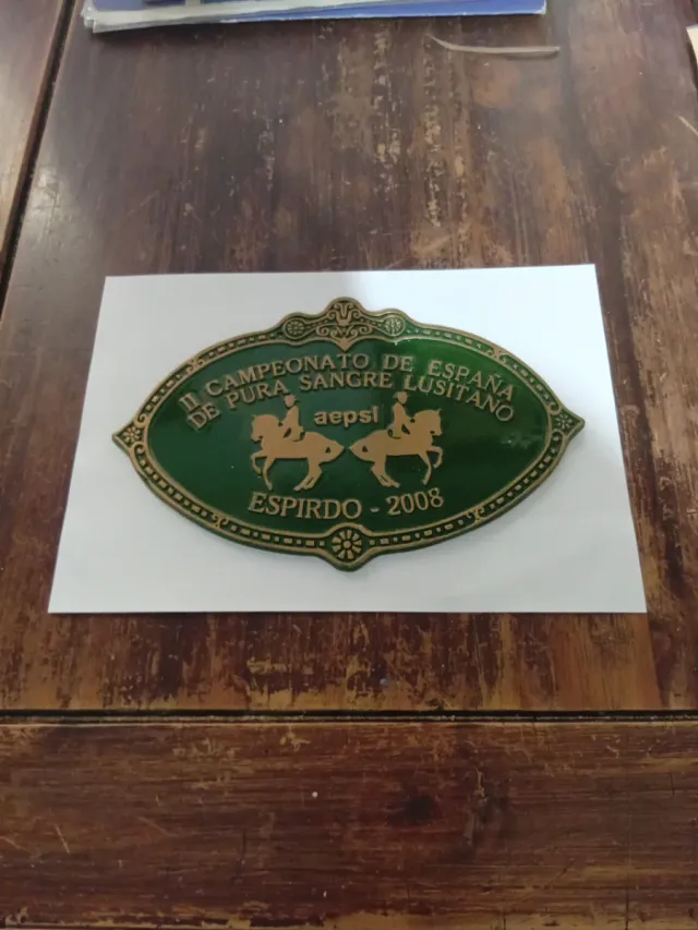 Placa Campeonato Pura Sangre Lusitano.26x17