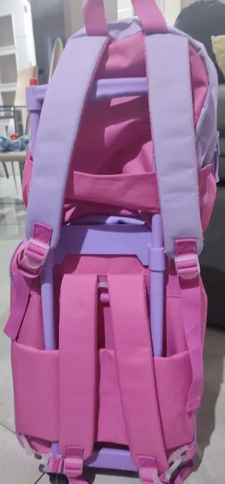 Set Maleta y mochila Paw Patrol Rosa y Morado