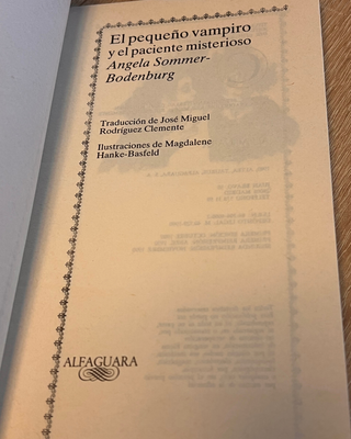 El pequeño vampiro y el paciente misterioso