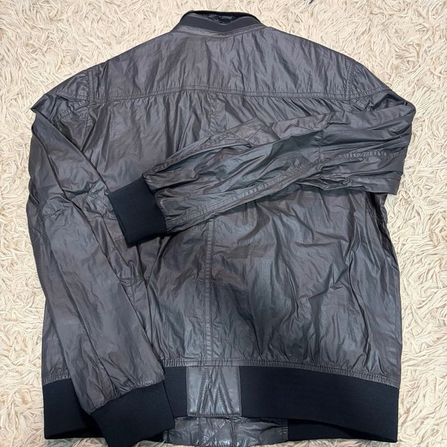 Giubbotto Moncler Uomo Utility Waxed Grigio Scuro