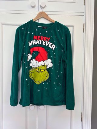 Pijama Grinch Merry Whatever