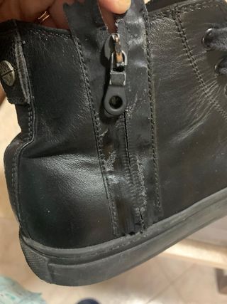 Sneakers alte in pelle nera per uomo Work On 
