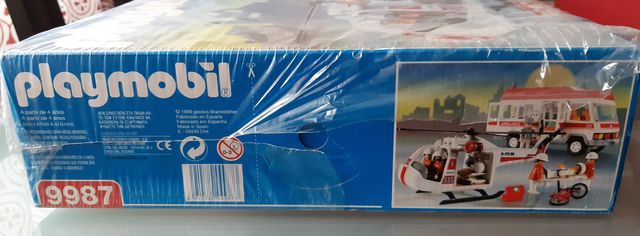 PLAYMOBIL 9987 HELICÓPTERO Y AMBULANCIA de 2005