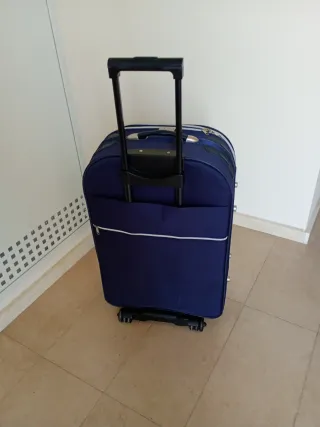 Maleta de viaje azul Grande medida 80 /48 /30