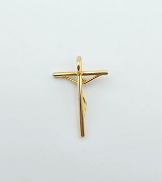 Colgante de Oro 18K, Cruz, Crucifijo, 1,9gr, 2,5cm