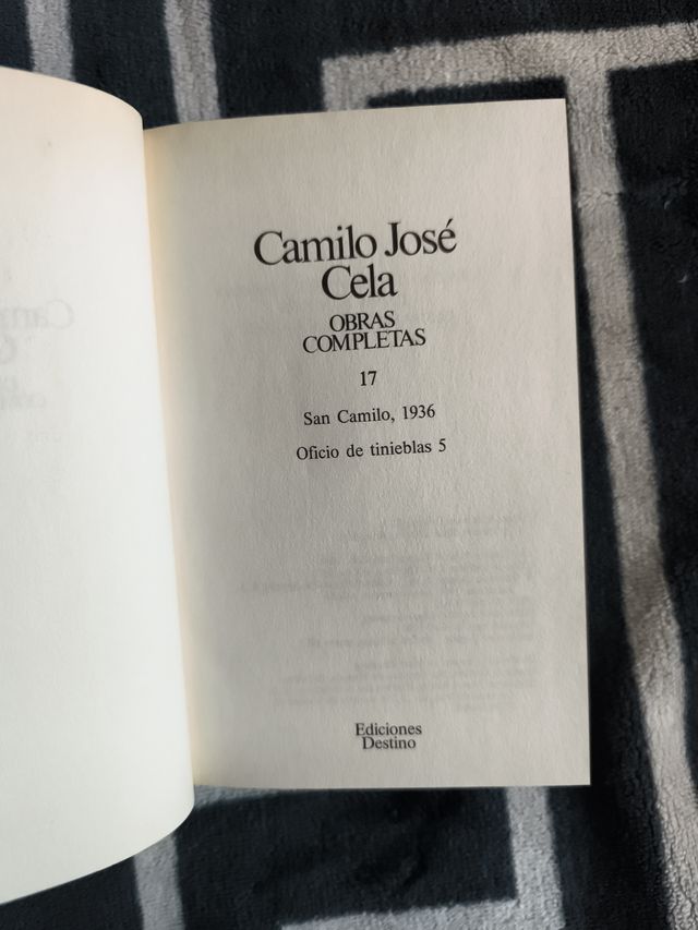 Lote de cuatro libros de Camilo José Cela