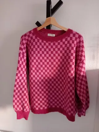 Jersey cuadros rosa y fucsia Mind Traveller