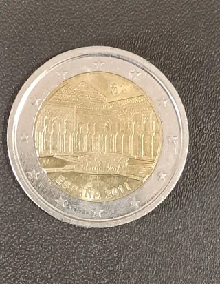 Monedas conmemorativas 2 euros, España.La Alhambra