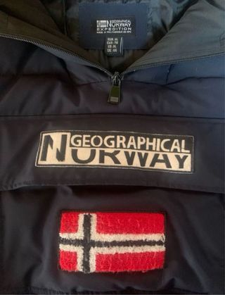 Abrigo Geographical Norway Azul