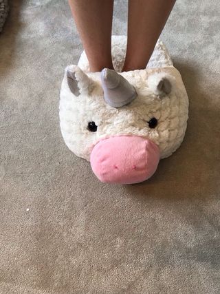 Calentador unicornio pies