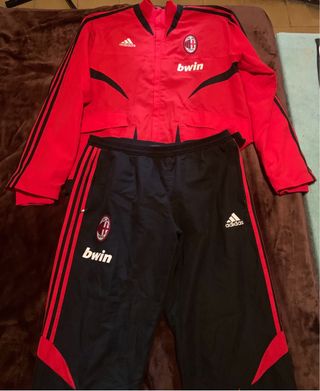 Chándal AC Milán Adidas Original Rojo/Negro
