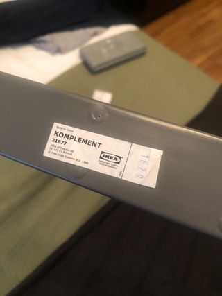 Pantalonero extraíble metálico gris