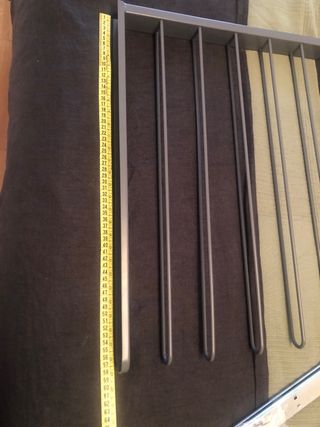 Pantalonero extraíble metálico gris