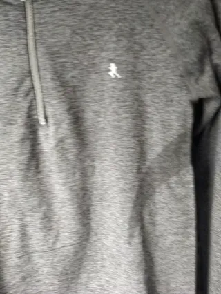 Camiseta técnica mujer manga larga gris