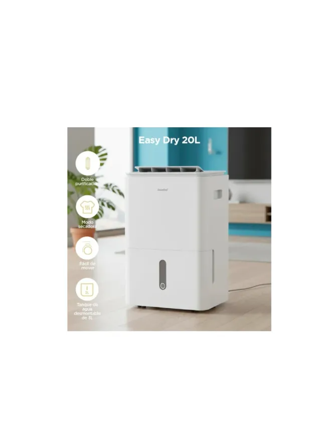 Deshumidificador  y purificador 20L App/wifi