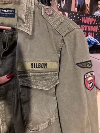 Chaqueta Silbon Verde Militar Hombre