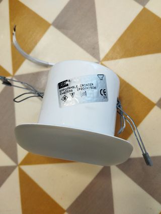 2 Focos empotrables cristal