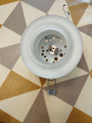 2 Focos empotrables cristal