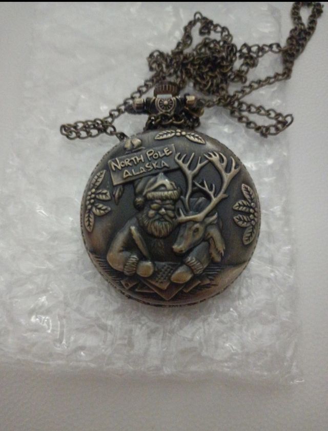 Orologio da taschino con Babbo Natale, collezione.