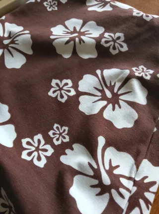 Abito H&M floreale marrone taglia M nuovo 