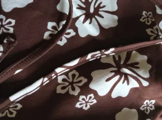 Abito H&M floreale marrone taglia M nuovo 