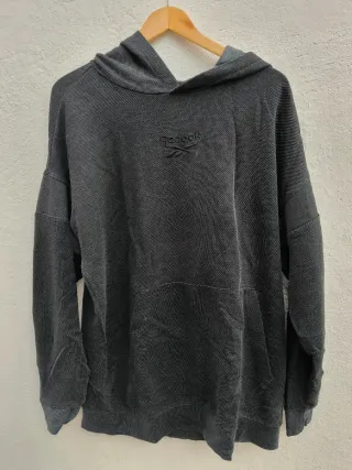 Sudadera con capucha Reebok gris