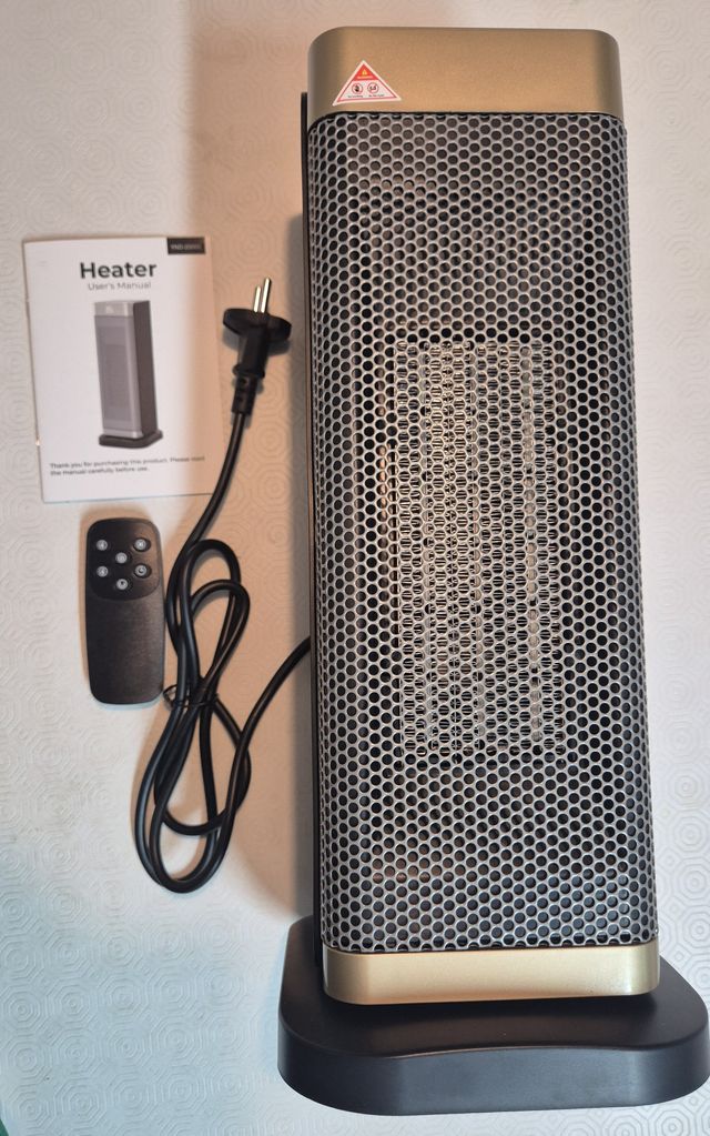 Calefactor bajo consumo con mando a distancia