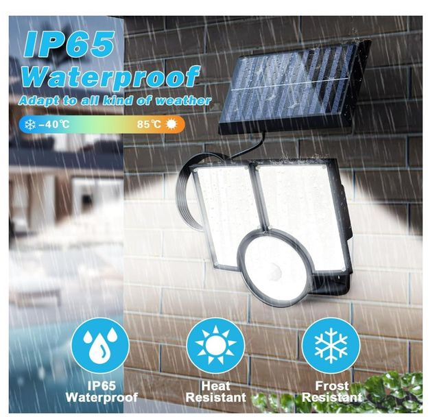Luz Solar Exterior Movimiento IP65 Control Remoto