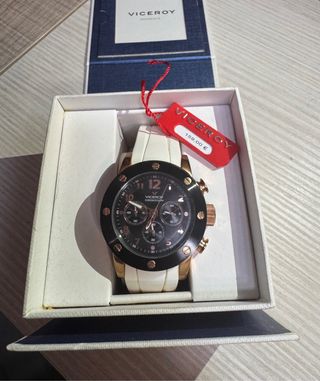 Reloj Viceroy Mujer Oro y Blanco