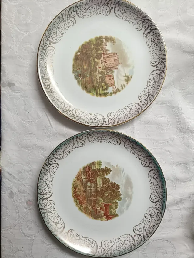 2 Piatti Dakot Bavaria Decorati