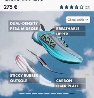 Hoka Cielo X1 Zapatilla Carbono