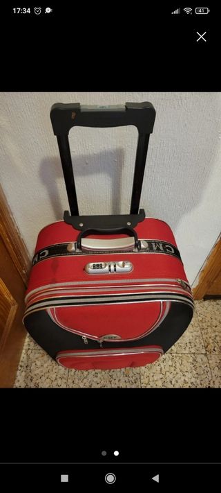 Maleta grande CMF negra y roja