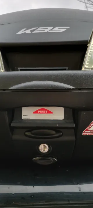 Bauletto posteriore moto Kappa K35 nero