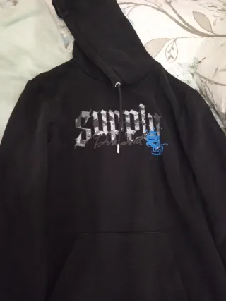 Sudadera Supply & Demand Negra Niño