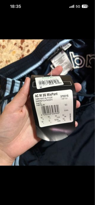 Pantalón chándal vintage Adidas azul marino