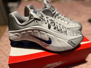 Scarpe Nike Shox r4 Argento e Blu tg 44 nuovo