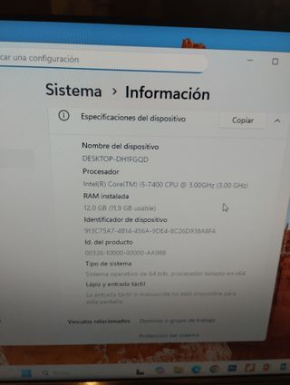 TORRE PC I5 7400 3 GHz SSD 1TB 12 GB RAM