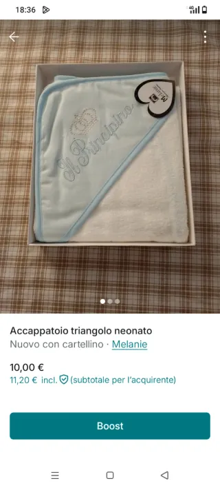 Accappatoio neonato Il Principino