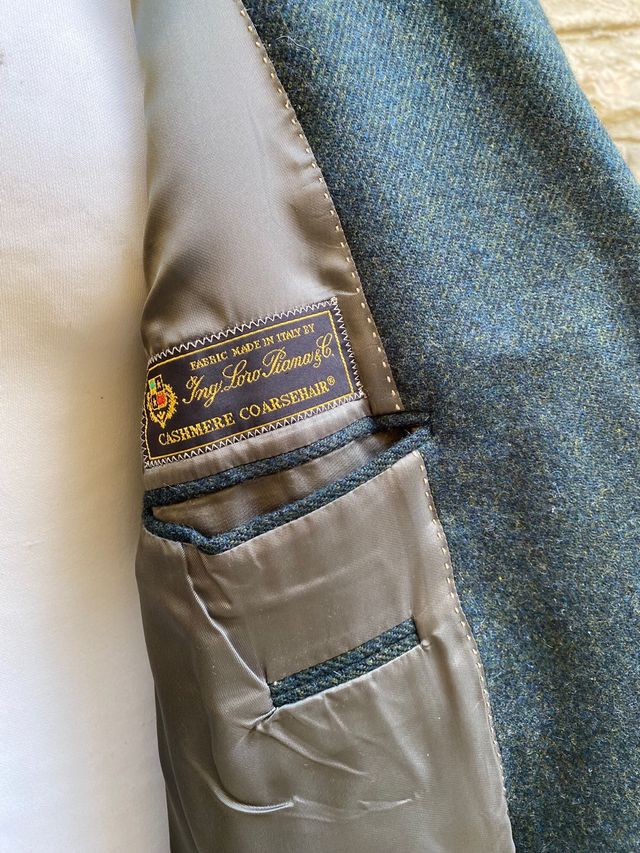 Giacca Loro Piana Super Cashmere Verde