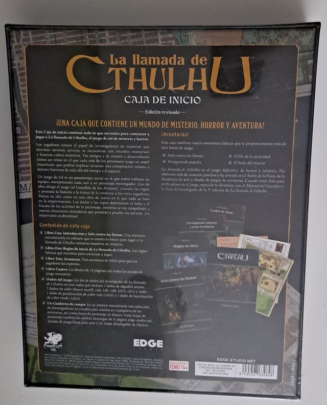 La Llamada de Cthulhu Caja de Inicio