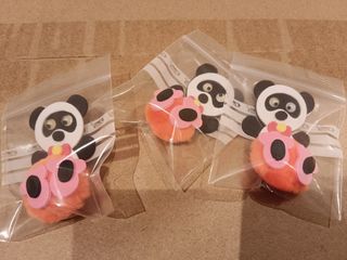 LOTE DE 2I FIGURAS ADHESIVAS GOMA EVA+ PELUCHE